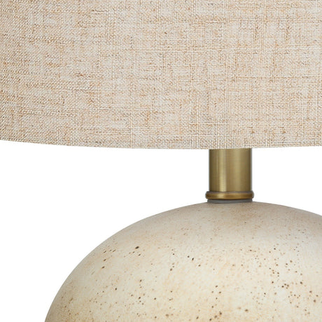 Lampe de table en béton beige 20 po.