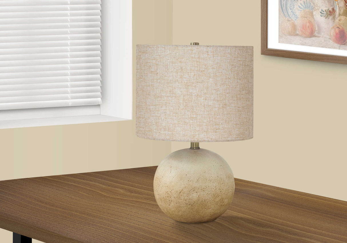 Lampe de table en béton beige 20 po.