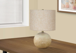 Lampe de table en béton beige 20 po.
