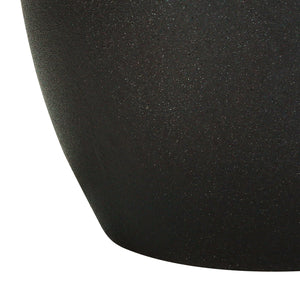 Lampe de table en céramique noire 22 po.