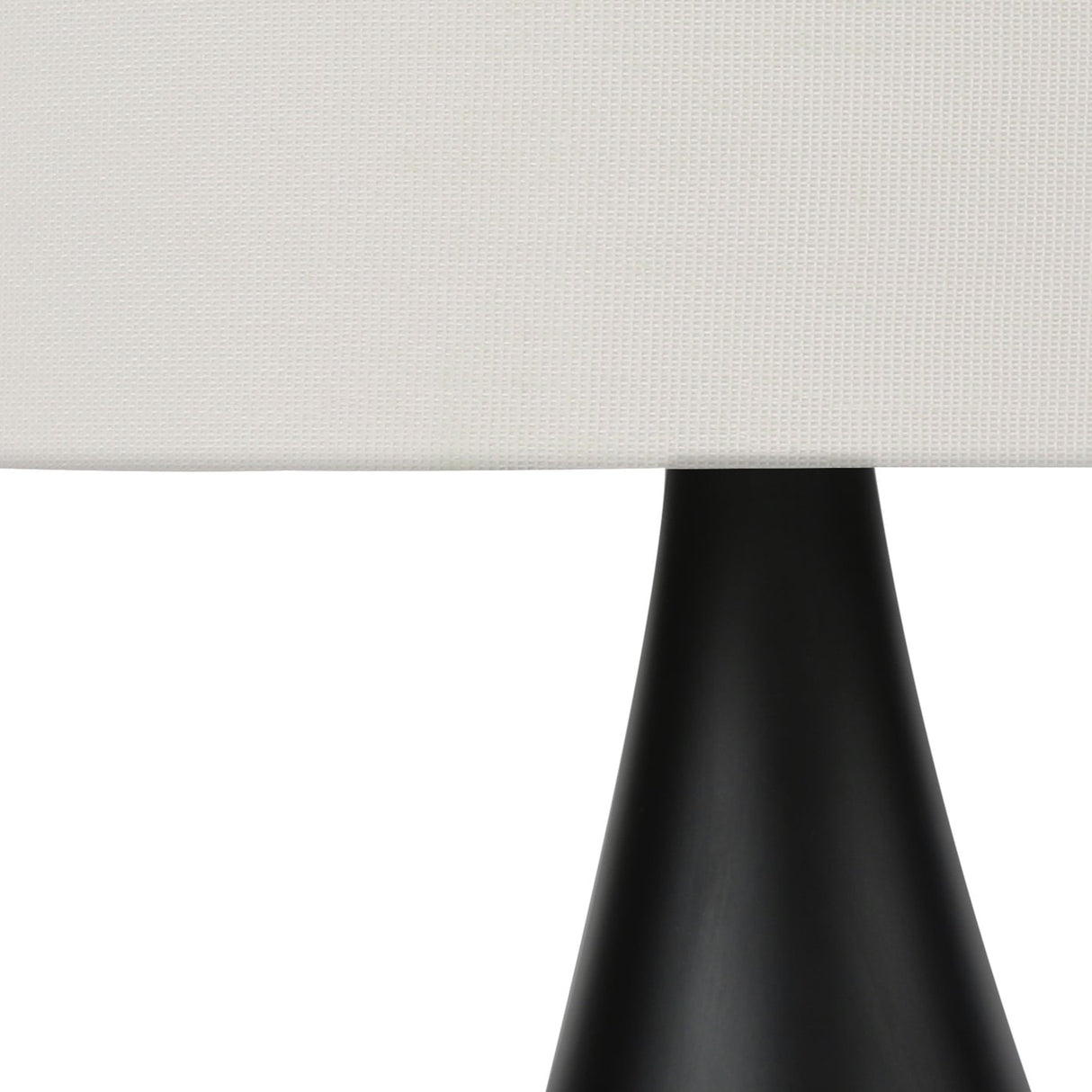 Ensemble de 2 lampes de table en métal noir 18 po.
