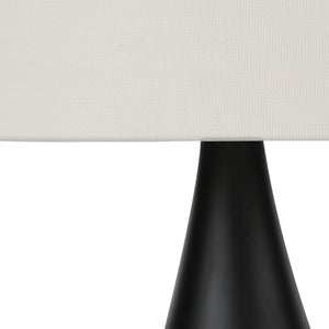 Ensemble de 2 lampes de table en métal noir 18 po.