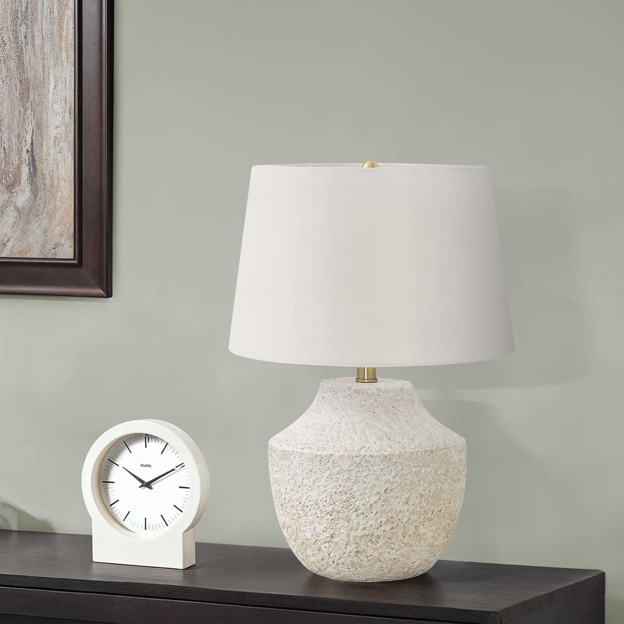 Lampe de table en béton texturé 20 po - I 9729-9730