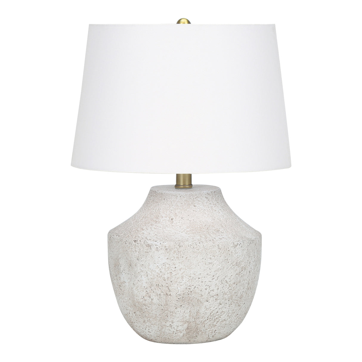 Lampe de table en béton crème 20 po.