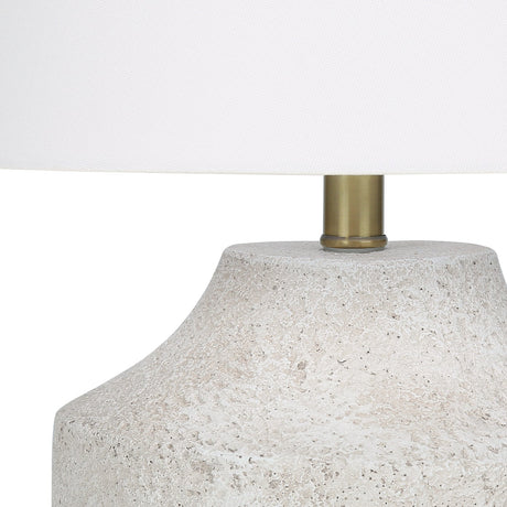 Lampe de table en béton crème 20 po.