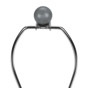 Lampe de table en béton gris lisse 24 po.