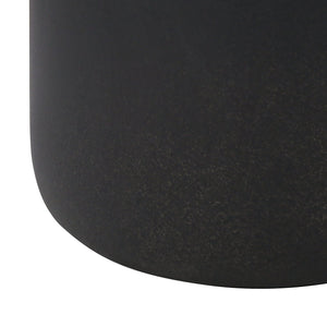 Lampe de table en céramique noire texturée 24 po.