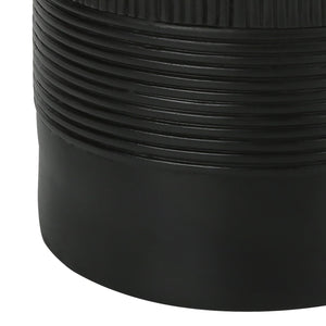 Lampe de table en résine noire et dorée 24 po.