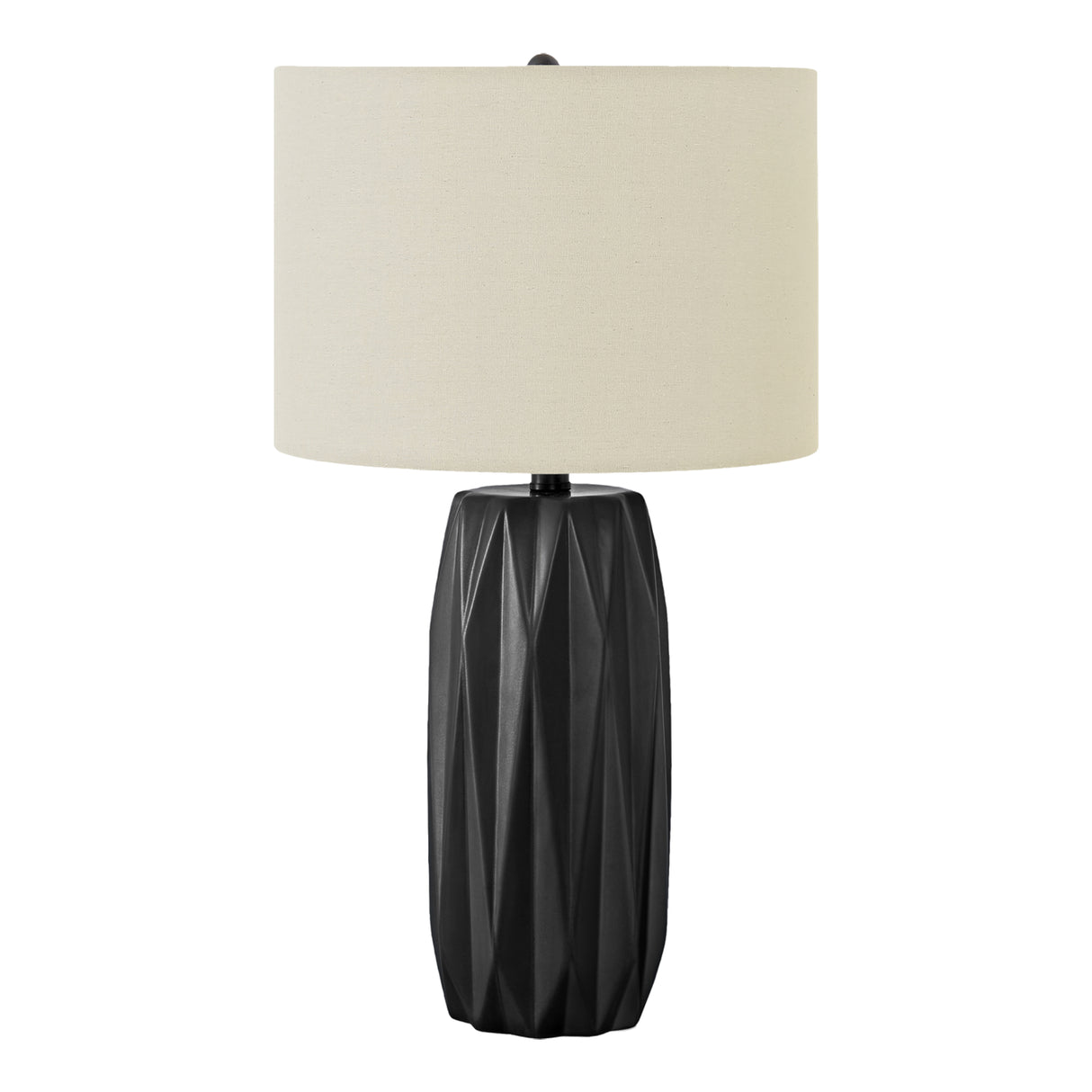 Lampe de table en céramique noire 25 po.