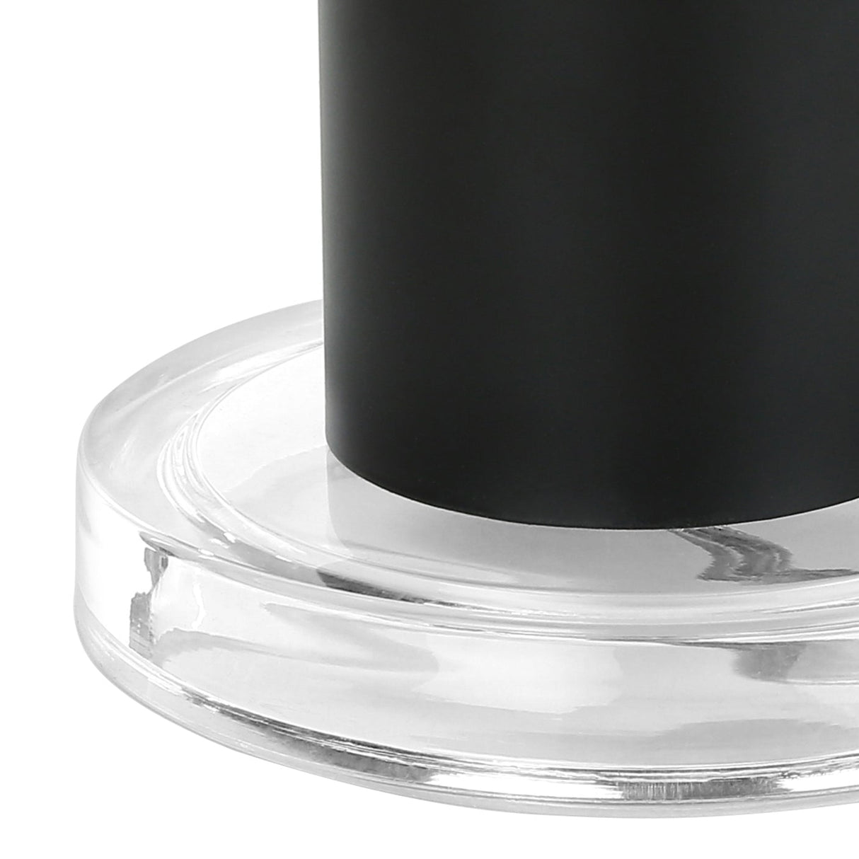 Lampe de table en métal noir 28 po.