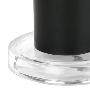 Lampe de table en métal noir 28 po.