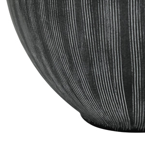 Lampe de table en céramique noire 23 po.
