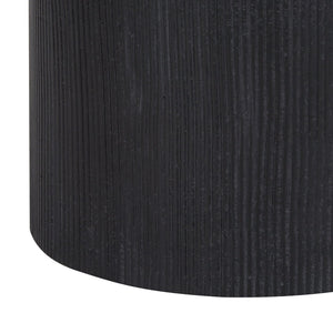 Lampe de table en béton noir et or 24 po.