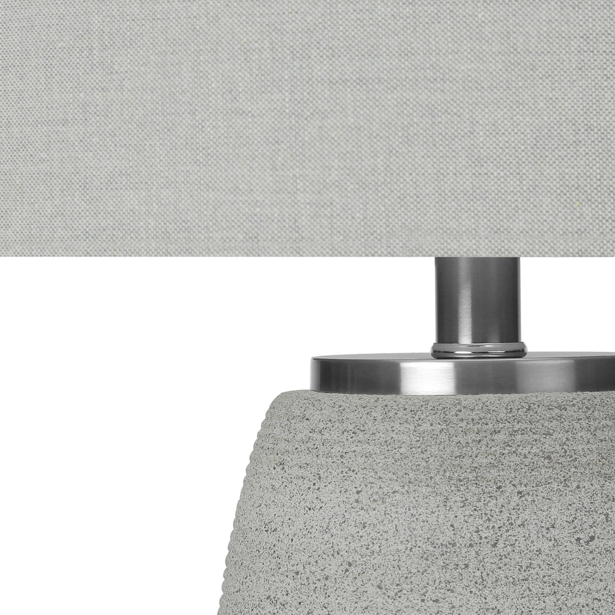 Lampe de table en céramique grise texturée 25 po.