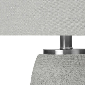 Lampe de table en céramique grise texturée 25 po.