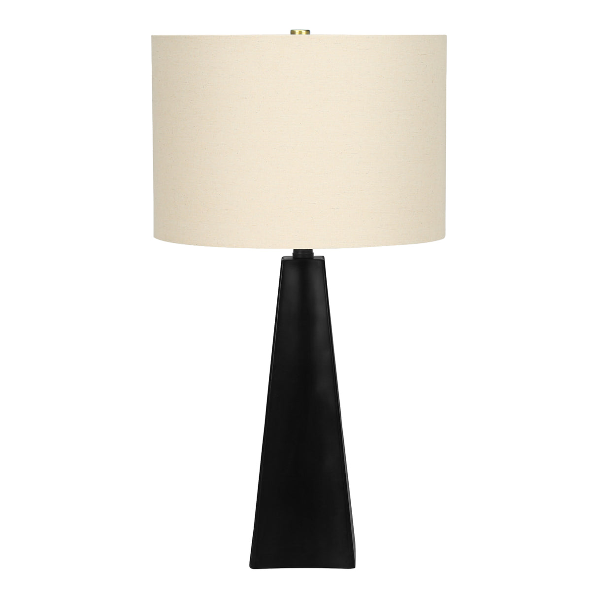 Lampe de table en résine noire 27 po.