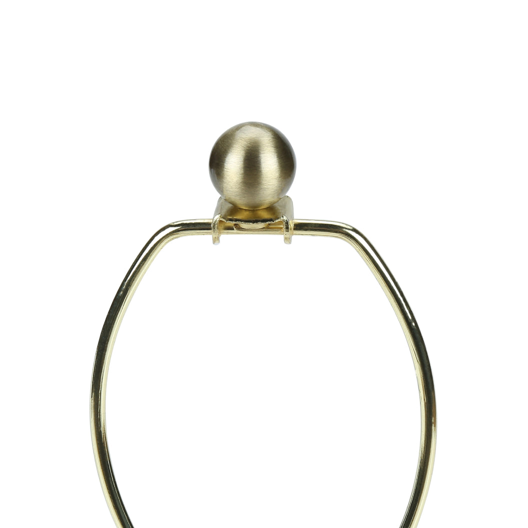 Lampe de table en béton texturé crème en forme d'urne 22 po. - I 9732