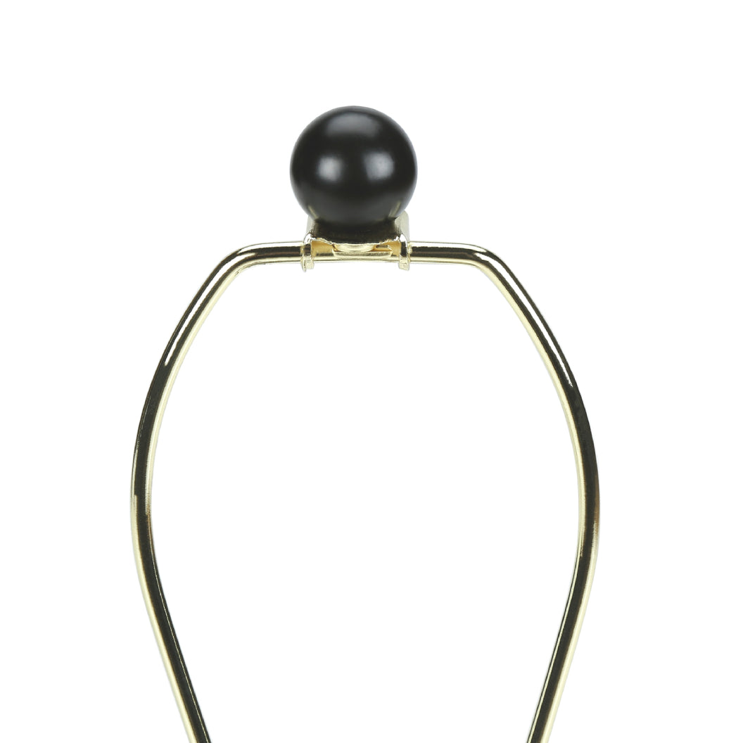 Lampe de table en résine texturée grise 27 po. - I 9723