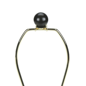 Lampe de table en résine texturée grise 27 po. - I 9723