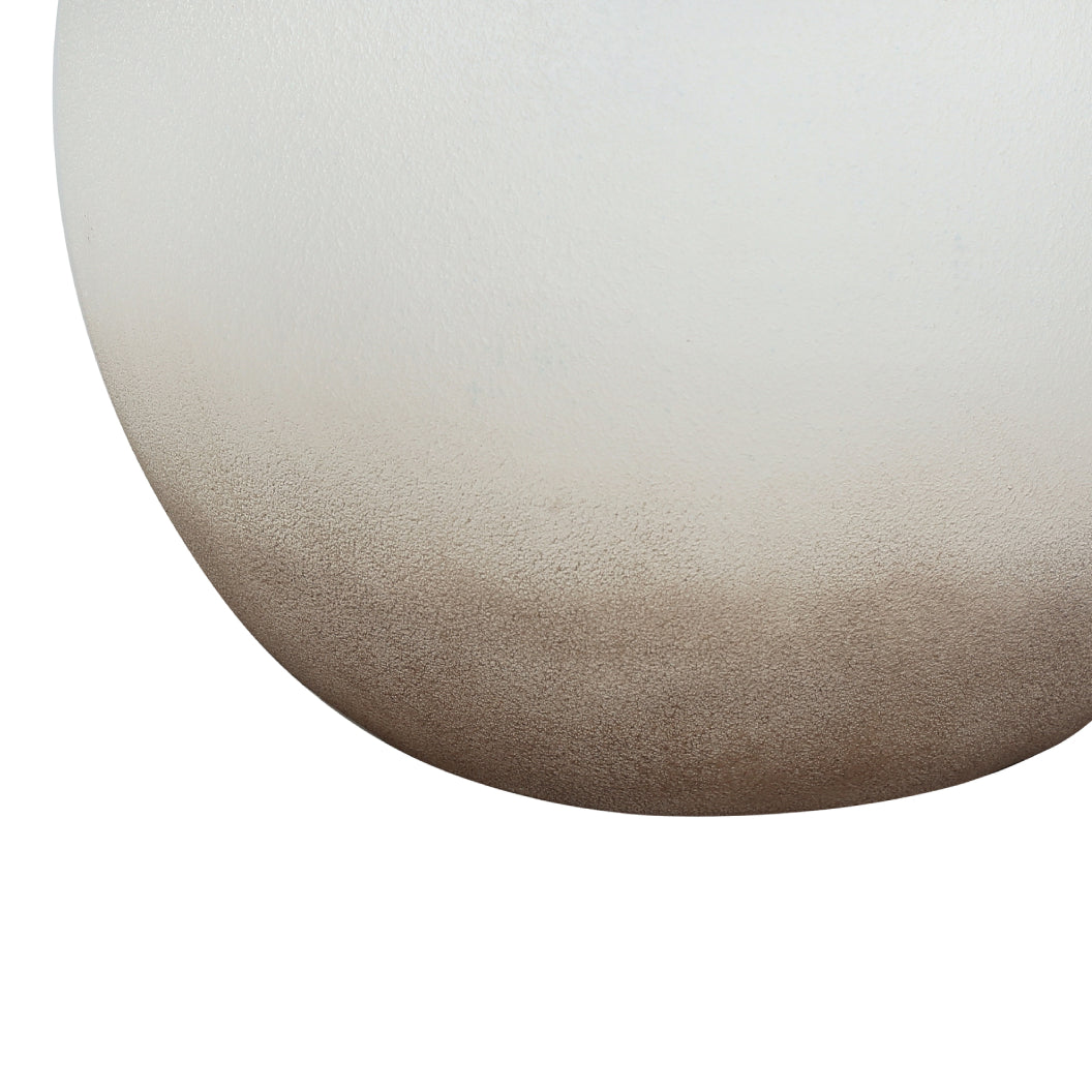 Lampe de table en céramique crème avec des nuances brunes 21 po. - I 9722