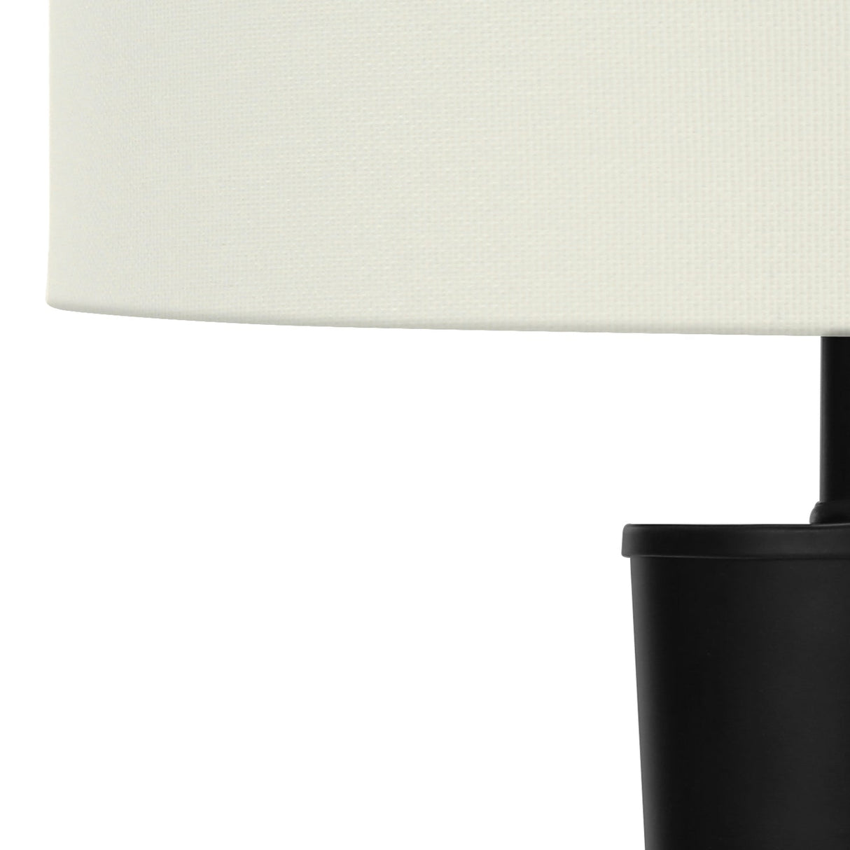 Ensemble de 2 lampes de table en métal noir 24 po.