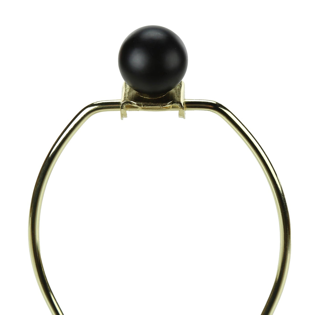 Ensemble de 2 lampes de table en métal noir 24 po.