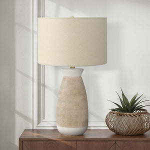 Lampe de table en céramique texturée 27 po - I 9724-9725