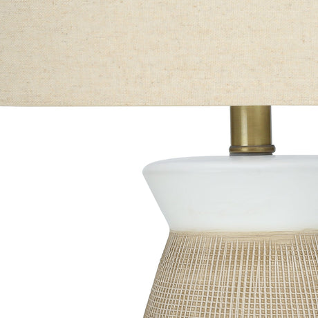 Lampe de table en céramique crème
