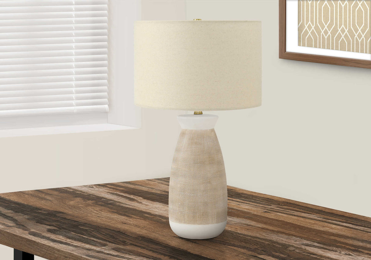 Lampe de table en céramique crème