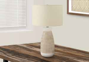 Lampe de table en céramique crème