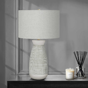 Lampe de table en céramique texturée 27 po - I 9724-9725