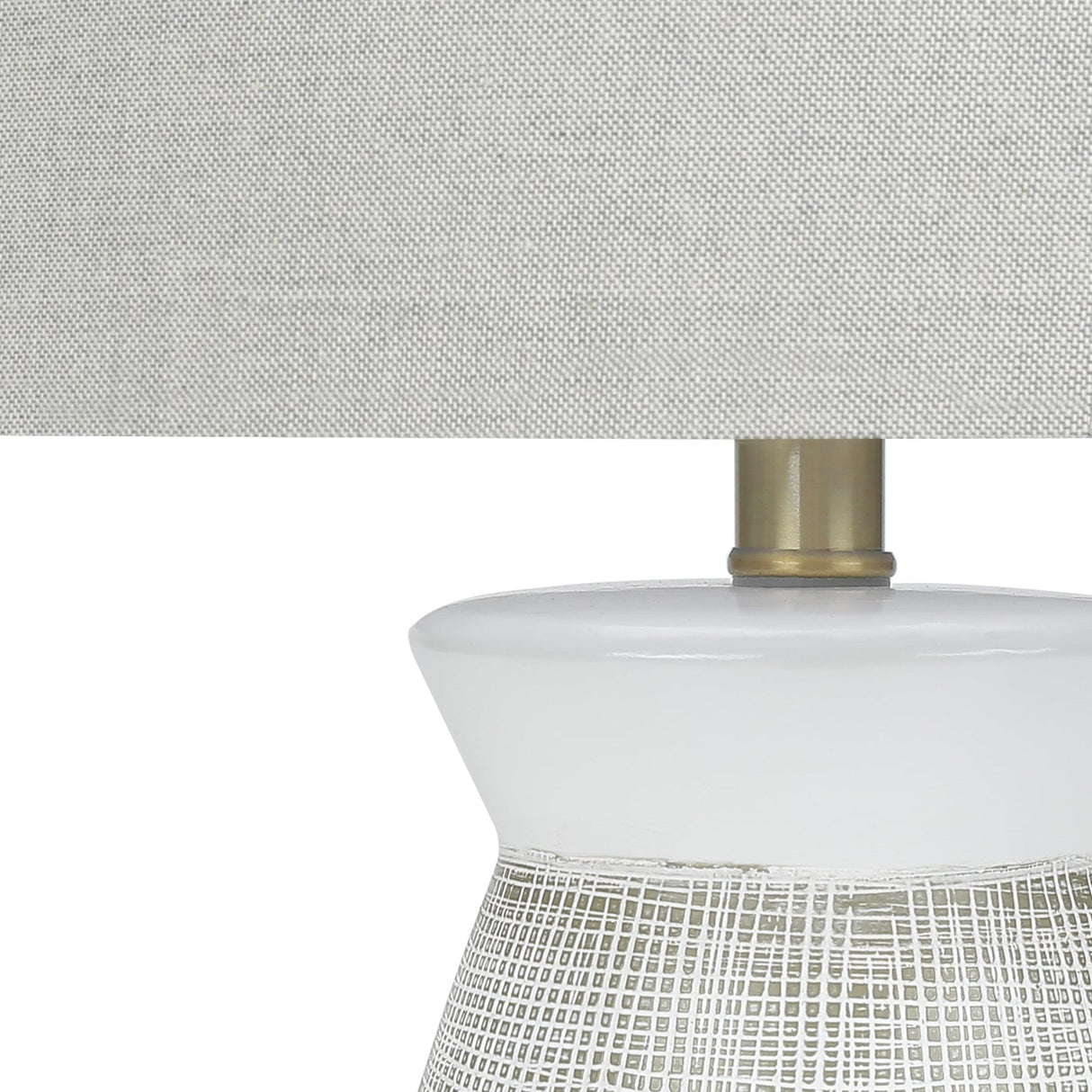 Lampe de table en céramique grise 27 po.