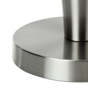 Ensemble de 2 lampes de table en métal argenté