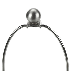 Ensemble de 2 lampes de table en métal argenté