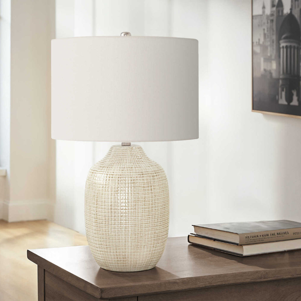 Lampe de table en céramique émaillée 26 po - I 9704-9705