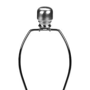 Lampe de table en céramique émaillée noire 26 po.