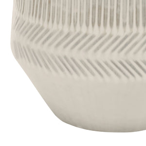 Lampe de table en céramique crème 33 po.