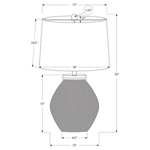 Lampe de table en béton texturé 25 po - I 9714-9715