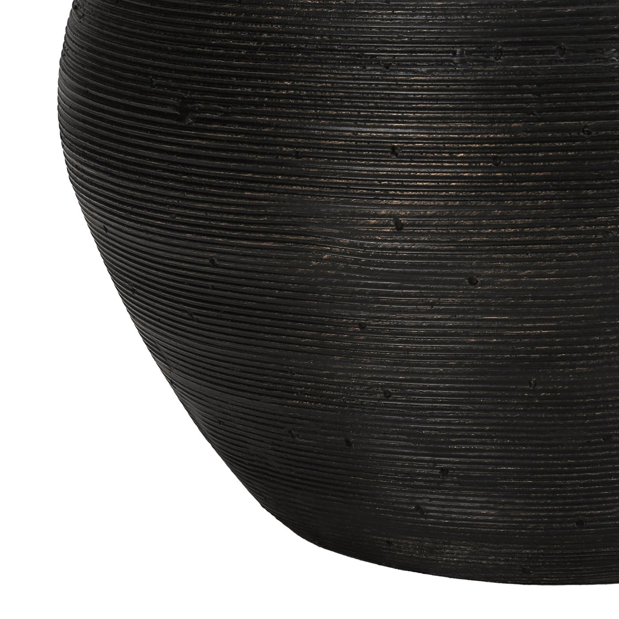 Lampe de table en béton noir 25 po.