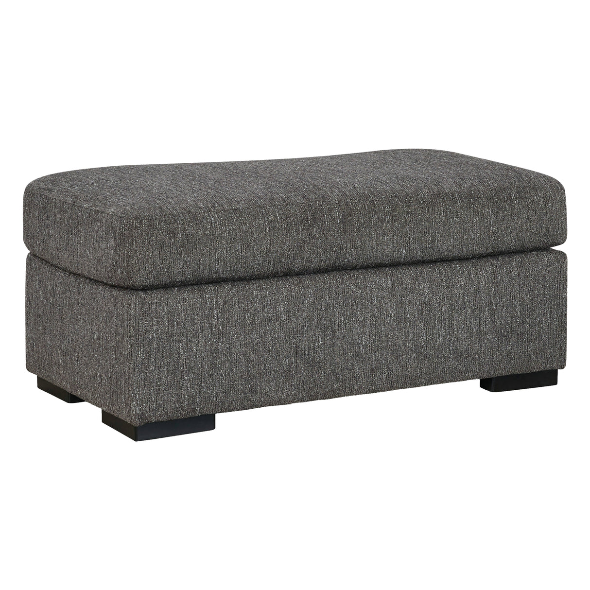 Ottoman en tissu gris étain - Gardiner