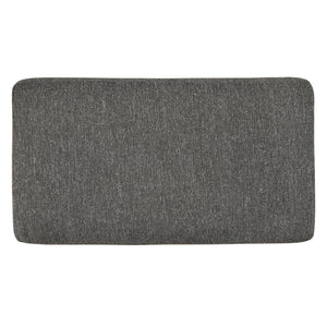 Ottoman en tissu gris étain - Gardiner