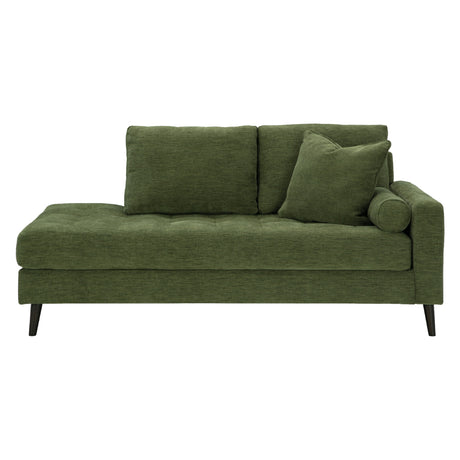 Chaise longue d'angle en tissu avec coussins - Bixler