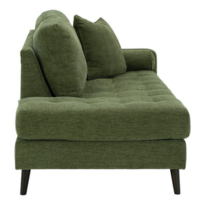 Chaise longue d'angle en tissu avec coussins - Bixler