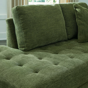 Chaise longue d'angle en tissu avec coussins - Bixler