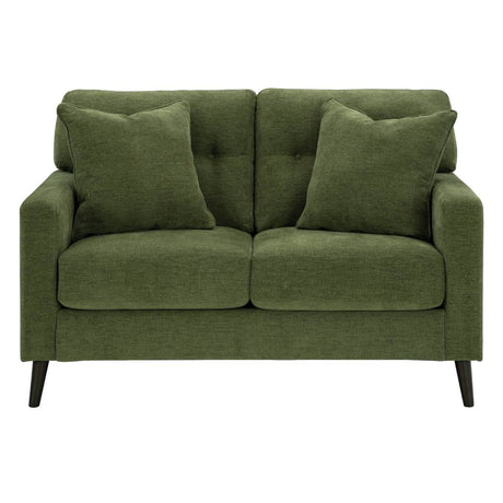 Causeuse vert olive en tissu - Bixler