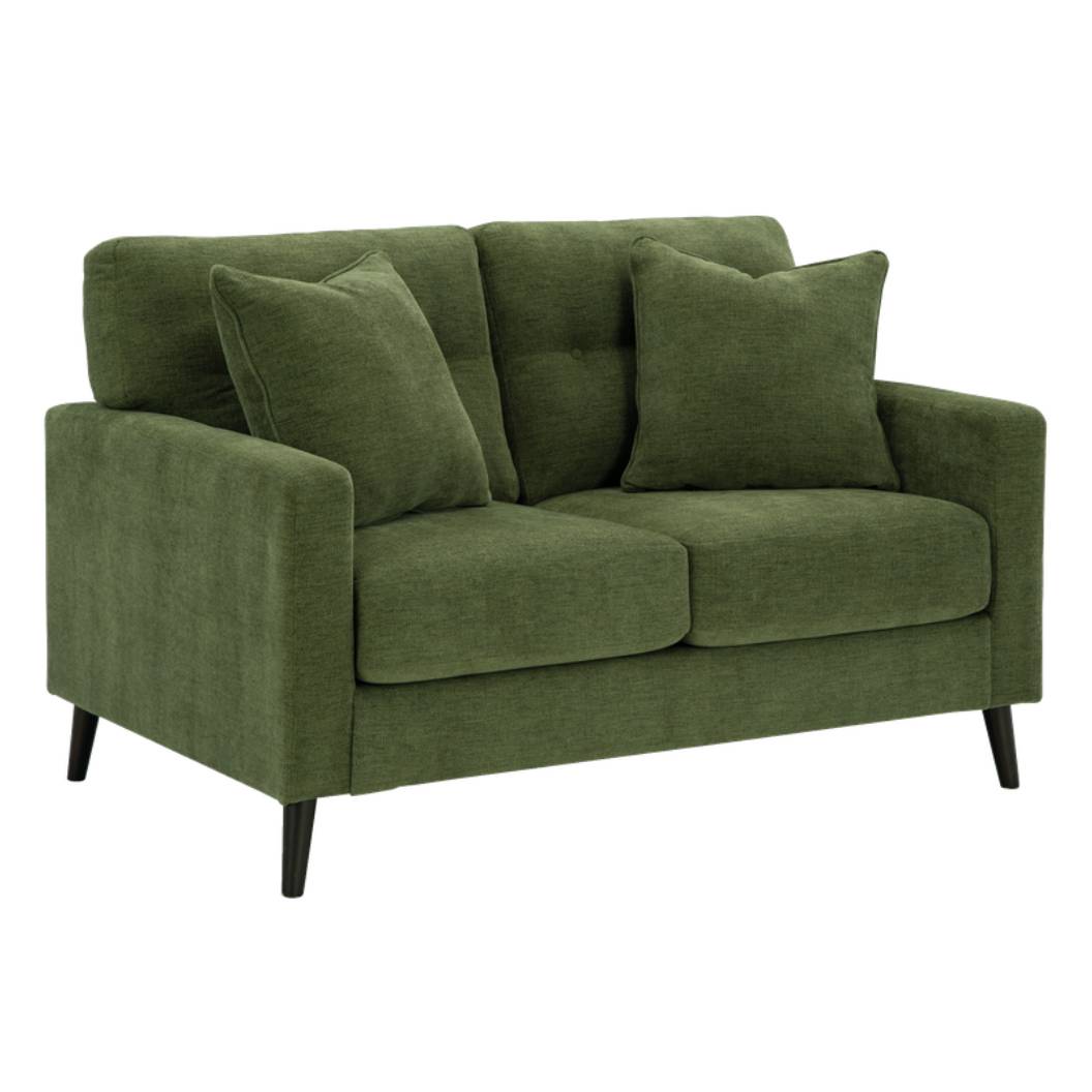 Causeuse vert olive en tissu - Bixler
