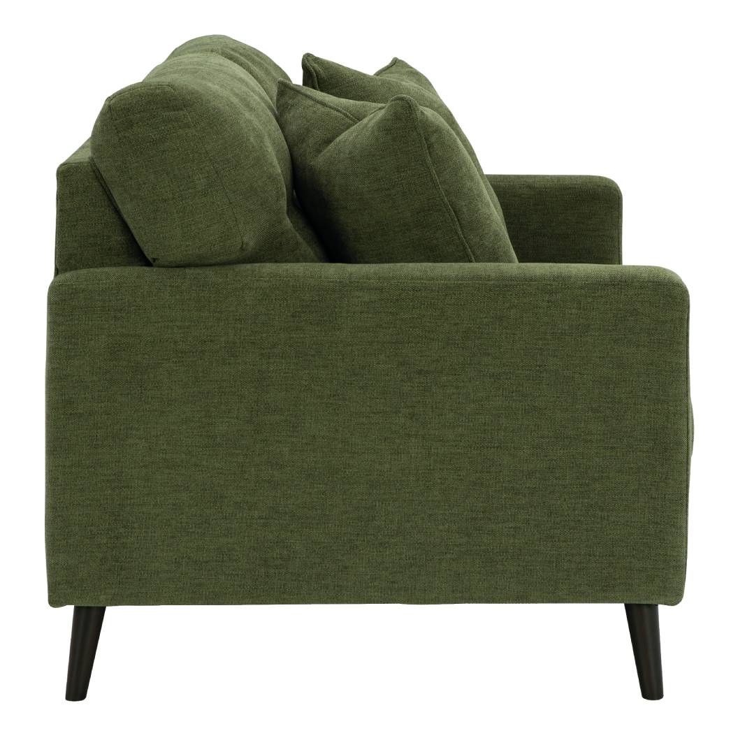 Causeuse vert olive en tissu - Bixler