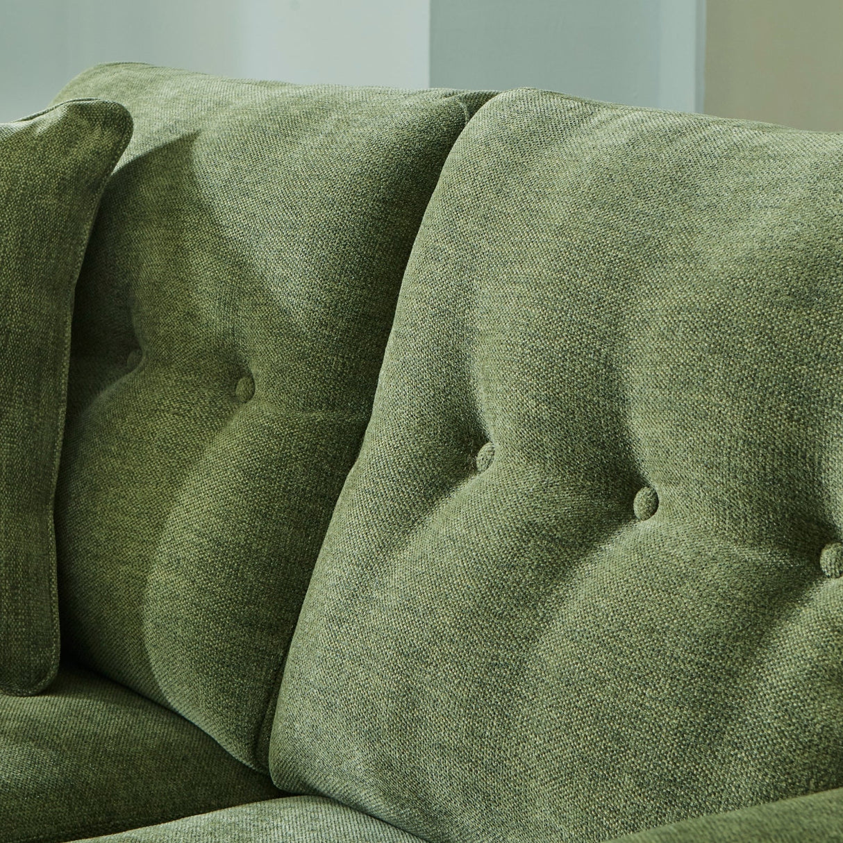 Causeuse vert olive en tissu - Bixler