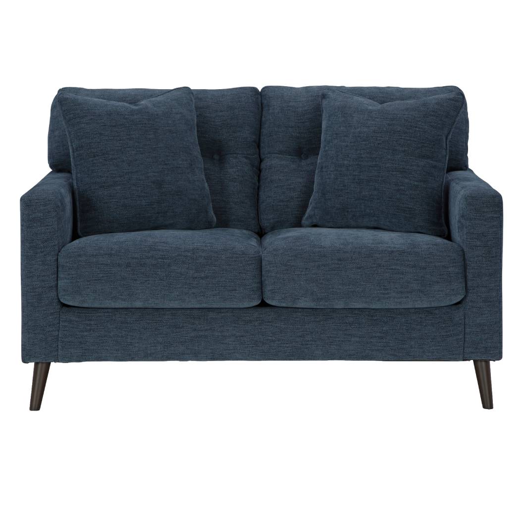 Causeuse bleu marine en tissu - Bixler