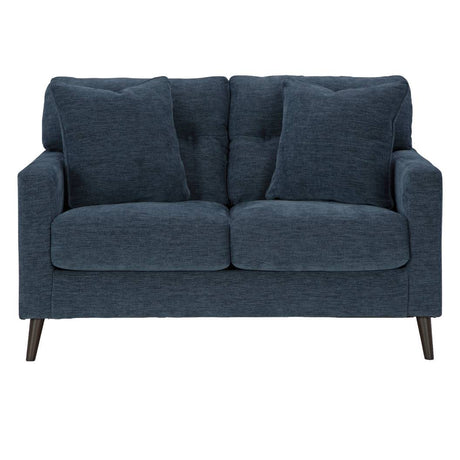 Causeuse bleu marine en tissu - Bixler
